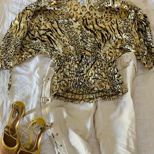 Cache leopard summer top